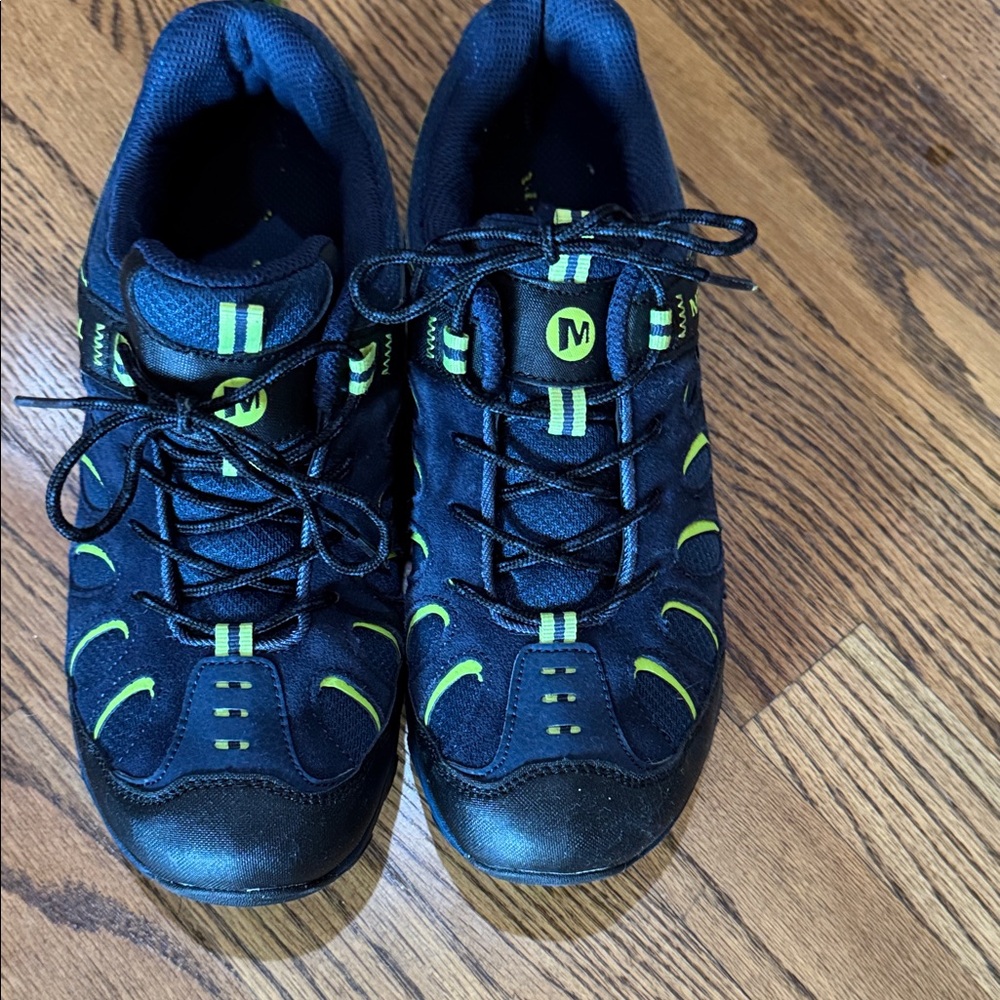 Merrell Blue and Lime Green Outdoor Shoes